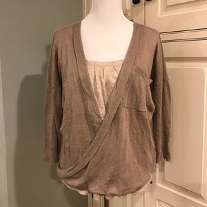 Sweater and camisole set.